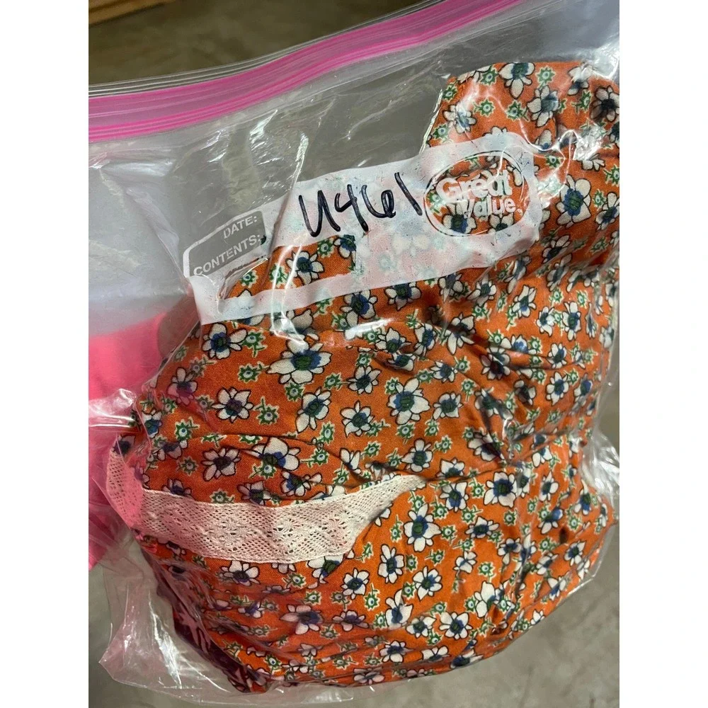 Umgee Tunic‎ Top Womens Large Orange Floral Excellent Boho Crochet Lace K2021